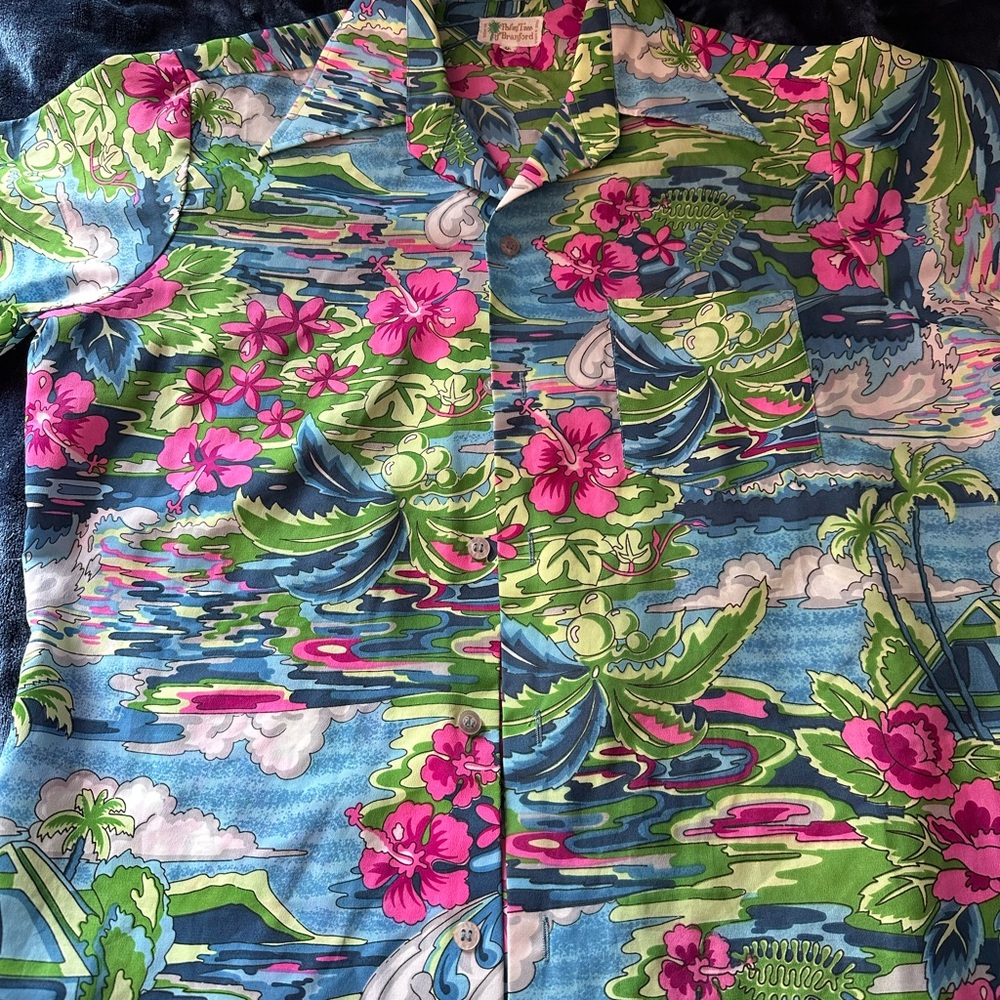Vibrant Floral Hawaiian Shirt